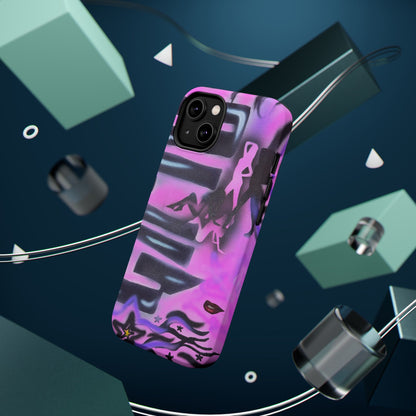 MagSafe "neon nights" airbrush iPhone case
