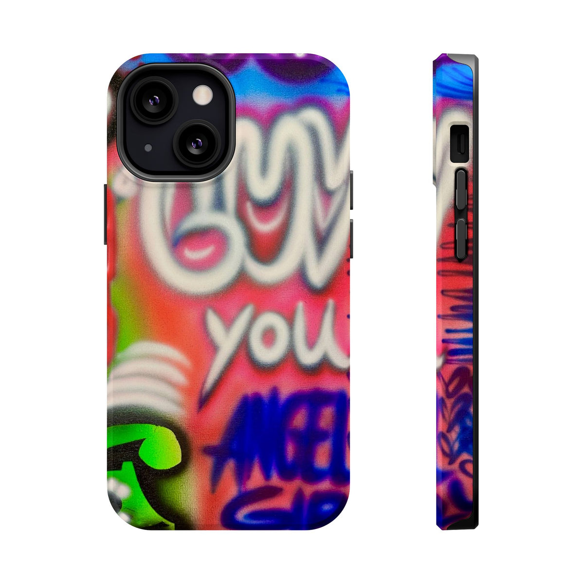 MagSafe "luv u angel girl" airbrush iPhone case