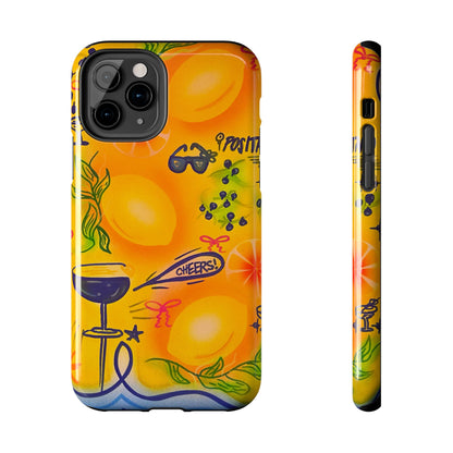 "citrus coastline" airbrush iPhone case