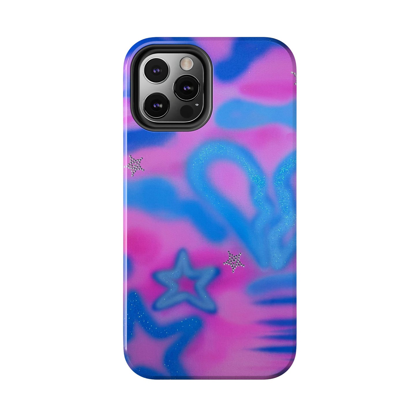 "blue camo" airbrush iPhone case