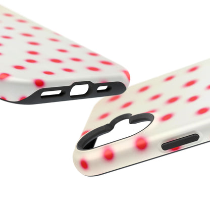 MagSafe "vanilla cherry polka dot" airbrush iPhone case