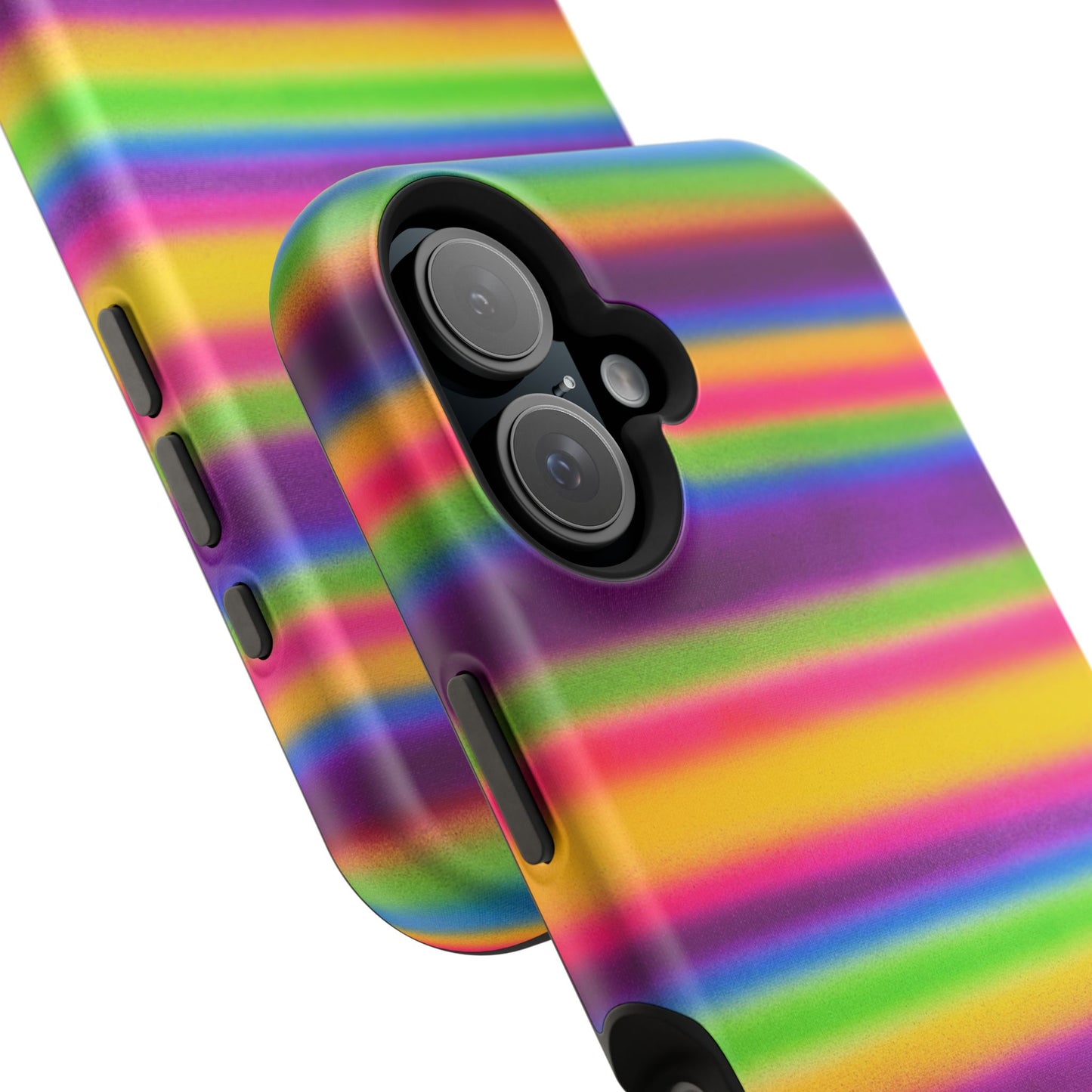 MagSafe "colorful stripes" airbrush iPhone case