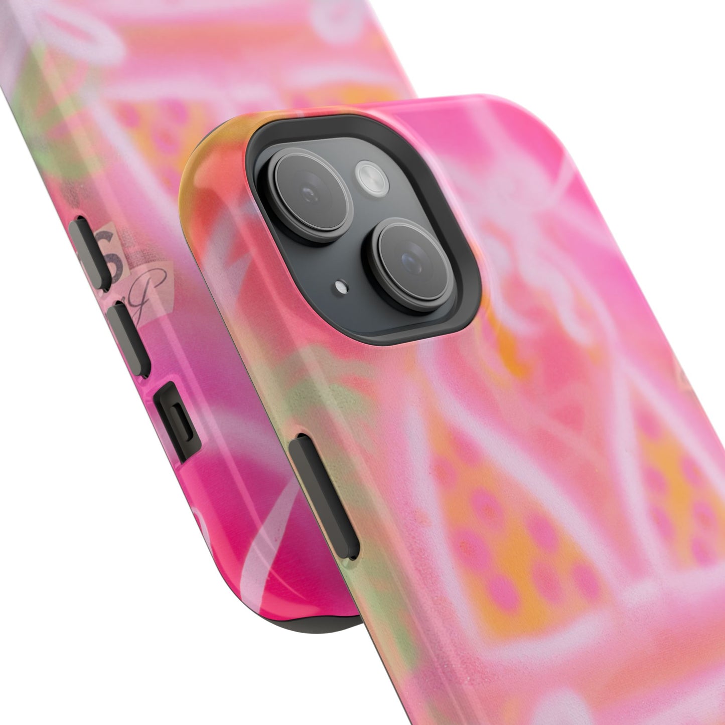 MagSafe "yellow polka dot bikini" airbrush iPhone case