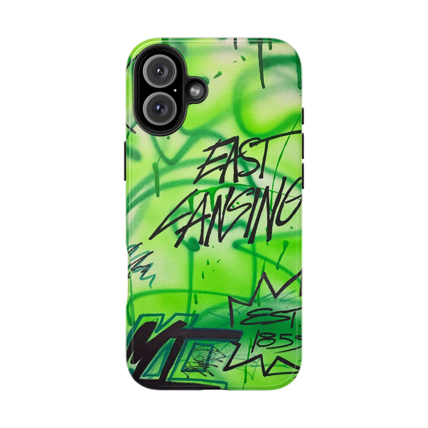 "east lansing, mi" airbrush iPhone case
