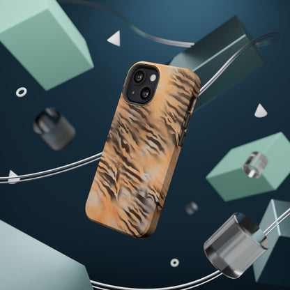 MagSafe "neutral tiger" airbrush iPhone case