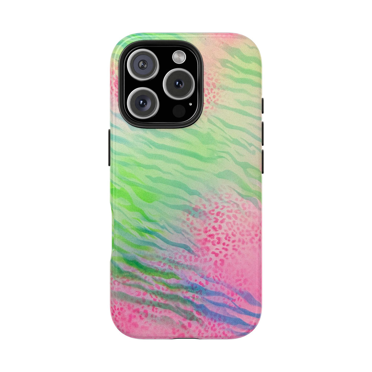 "teal cheetah" airbrush iPhone case