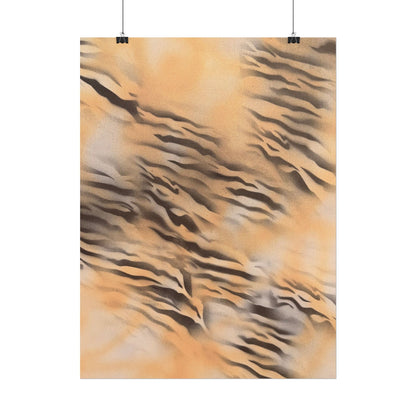 "neutral tiger" airbrush rolled print