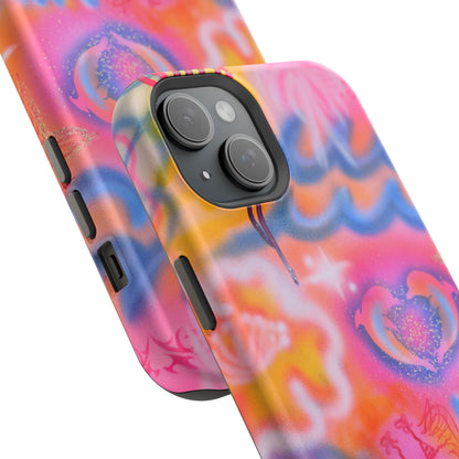 "mornings in malibu" MagSafe airbrush iPhone case