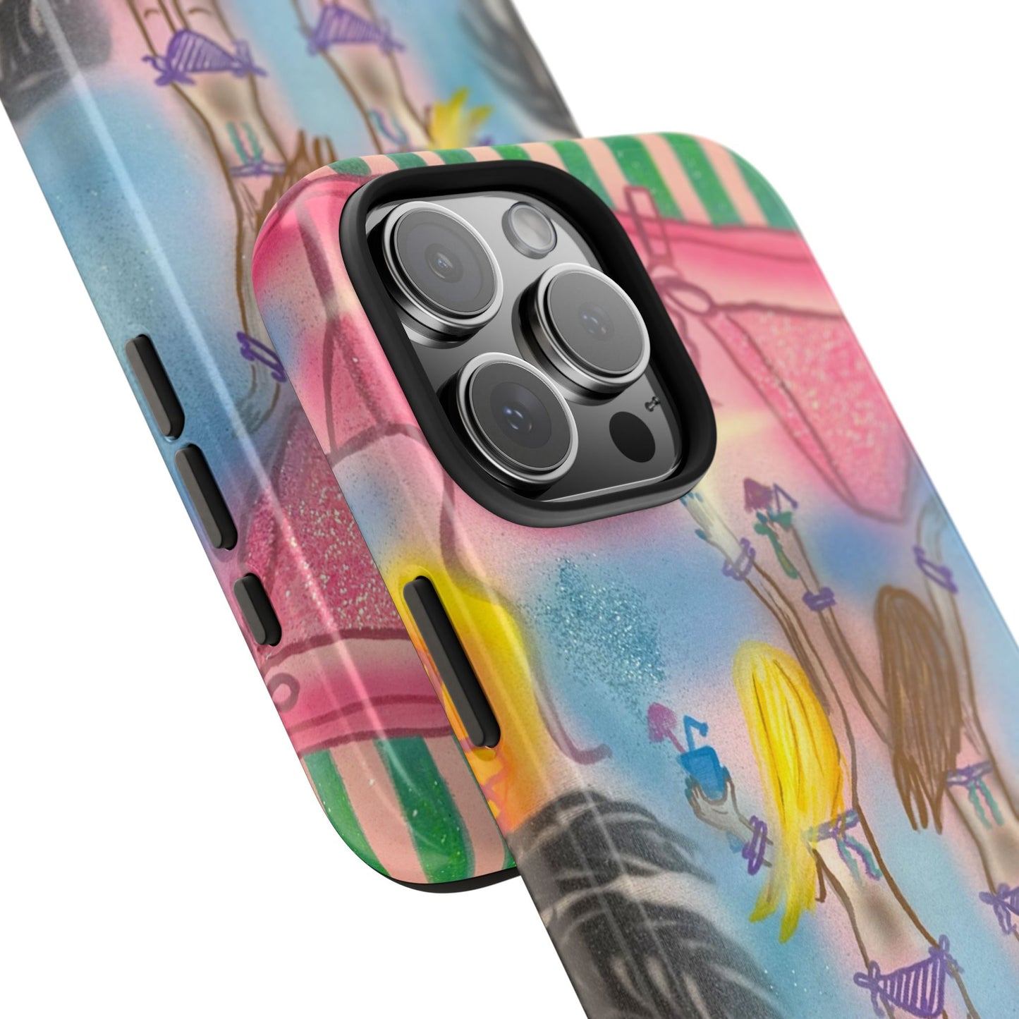 "kinis & tinis" airbrush iPhone case