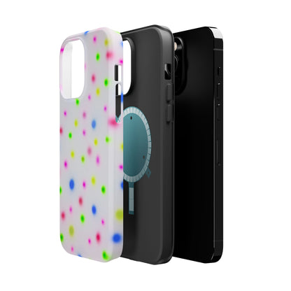 MagSafe "birthday cake polka dot" airbrush iPhone case