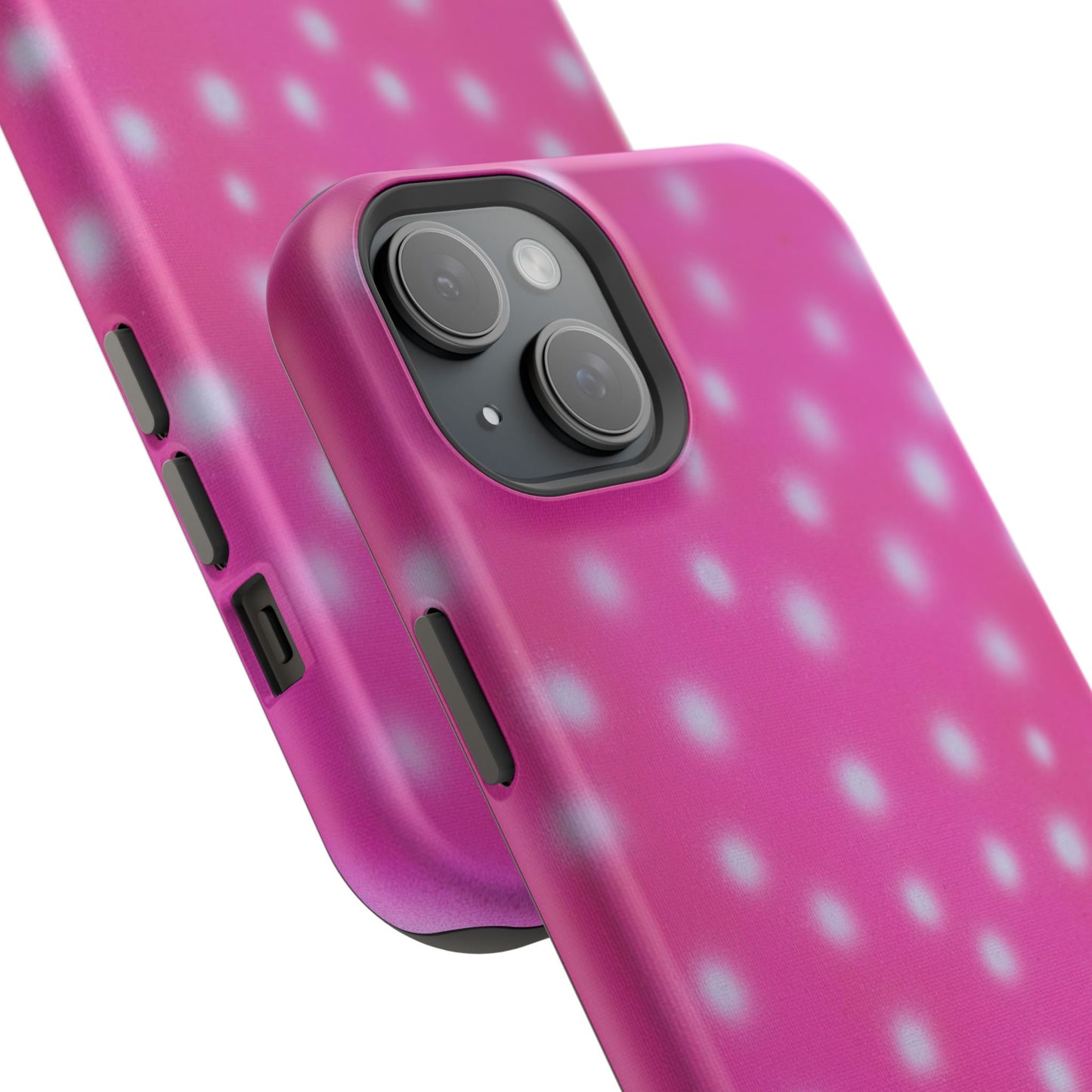 MagSafe "bubblegum polka dot" airbrush iPhone case
