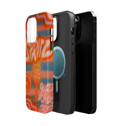 MagSafe "aperol spritz pt. 2" airbrush iPhone case