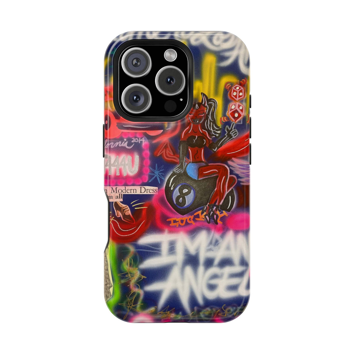 MagSafe "im an angel" airbrush iPhone case