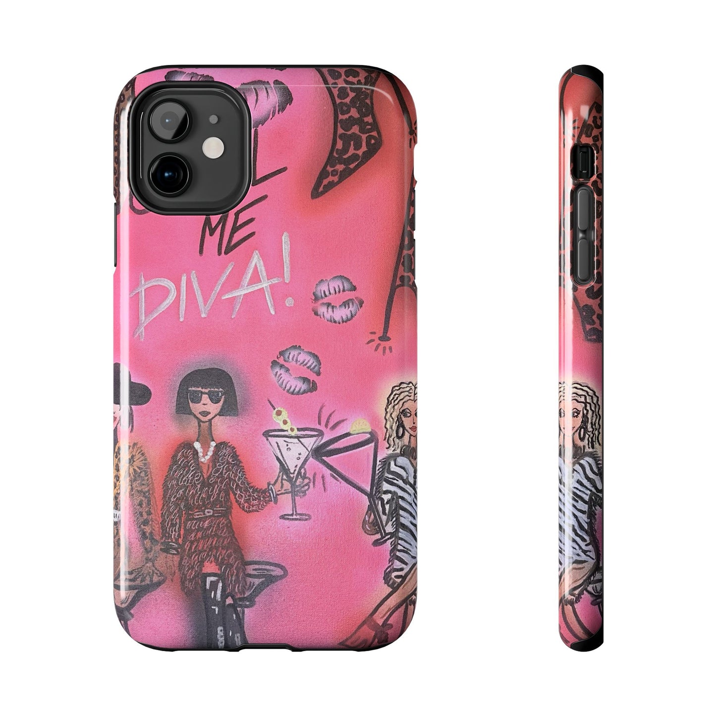 "party diva" airbrush iPhone case