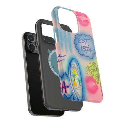 MagSafe "in the wave" airbrush iPhone case
