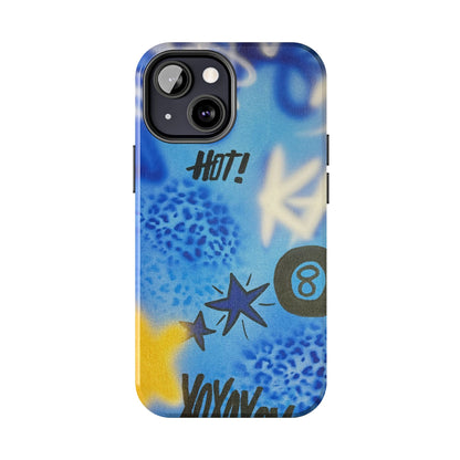 "brilliant blues" airbrush iPhone case