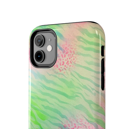 "teal cheetah" airbrush iPhone case