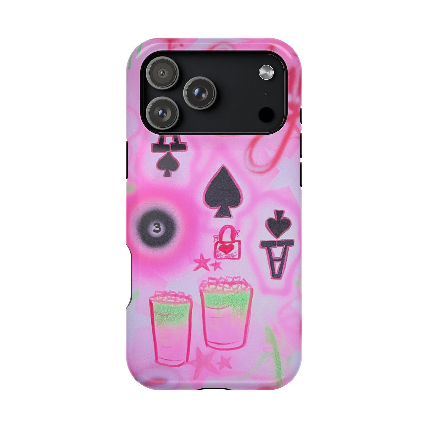 MagSafe "lucky ace" airbrush iPhone case