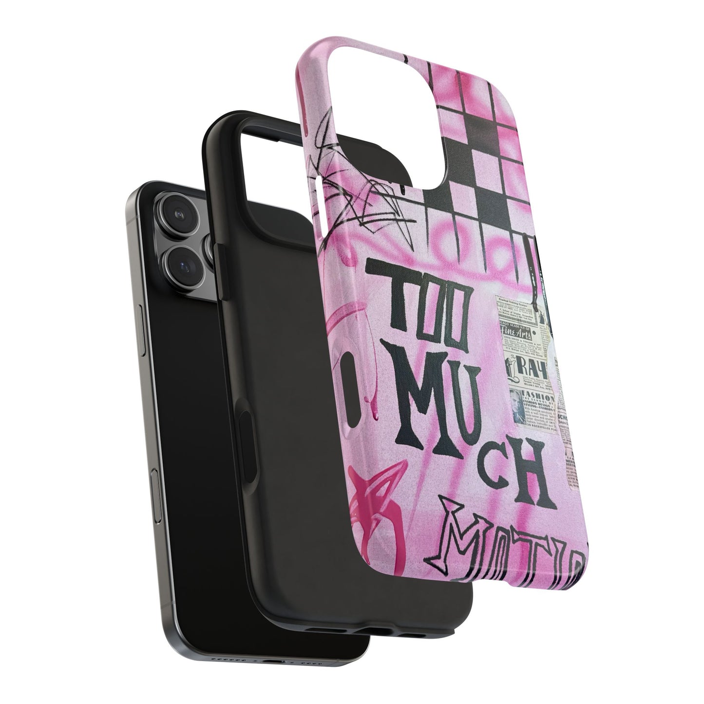 "too much motion" airbrush iPhone case