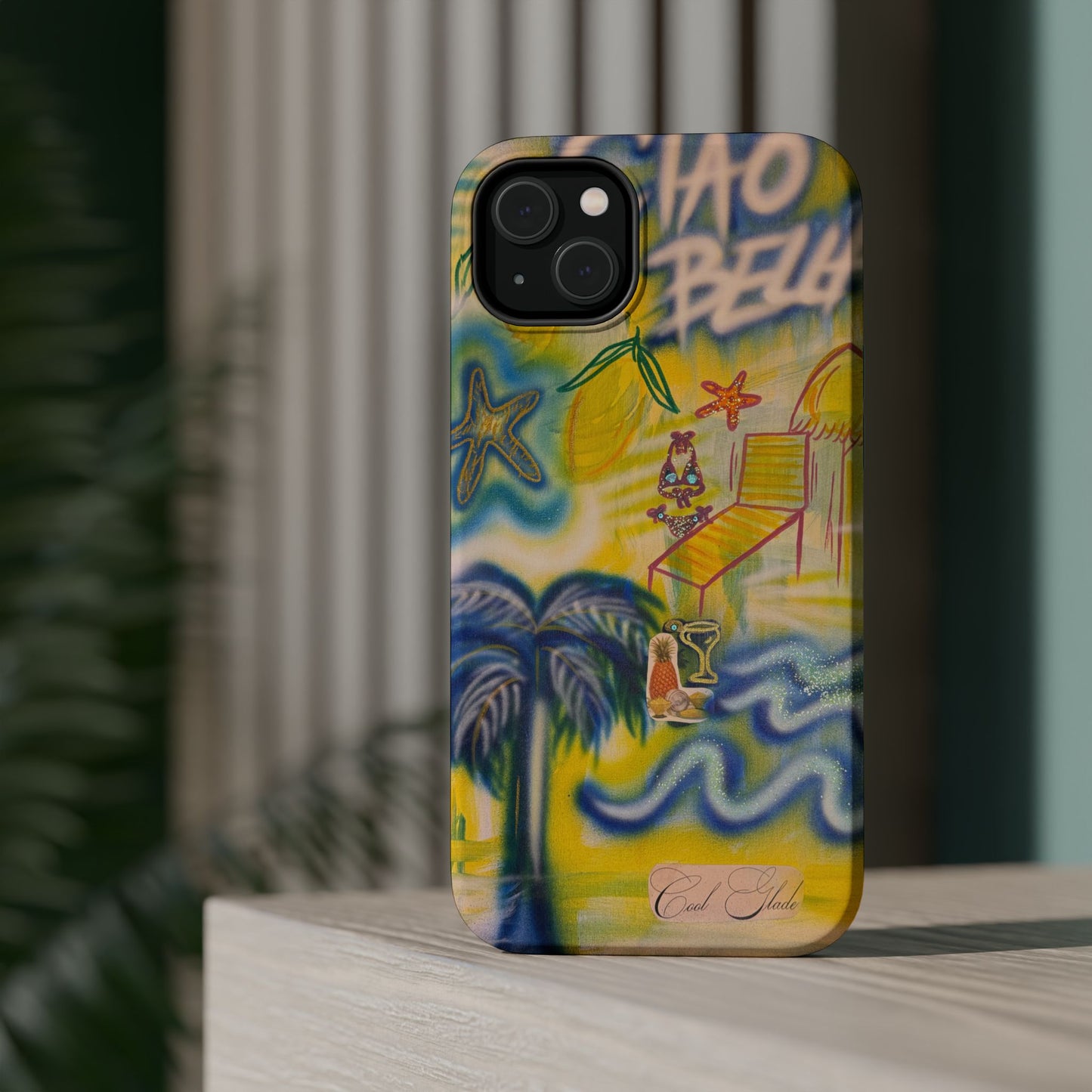 MagSafe "ciao bella" airbrush iPhone case