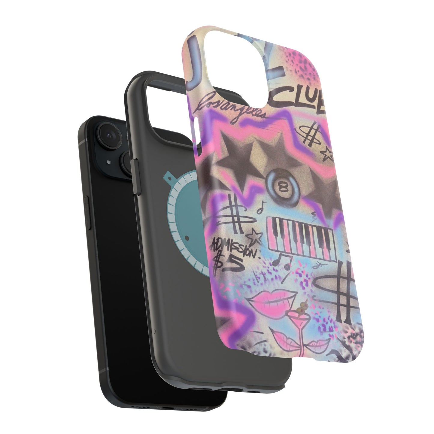 MagSafe "jazz club" airbrush iPhone case