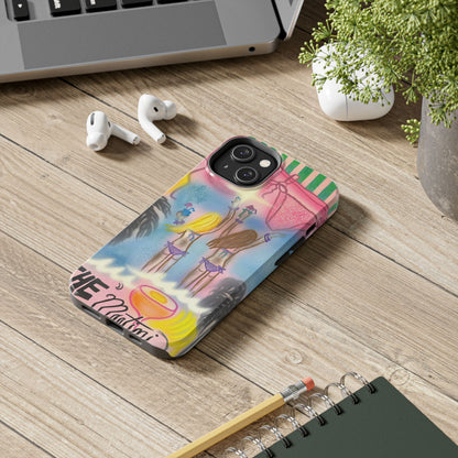 "kinis & tinis" airbrush iPhone case