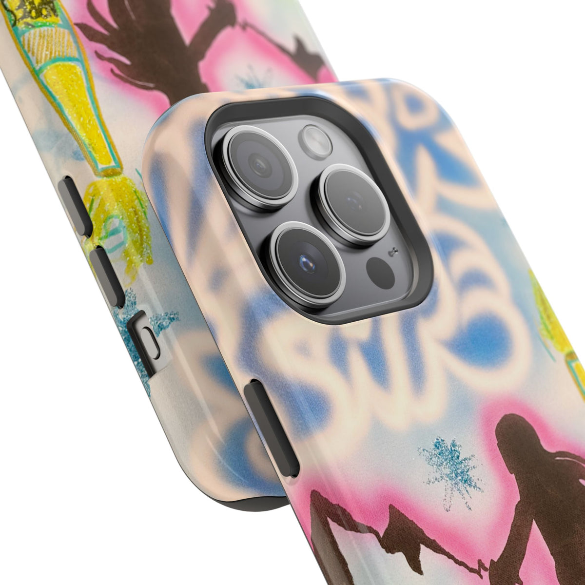 MagSafe "winter escape" airbrush iPhone case