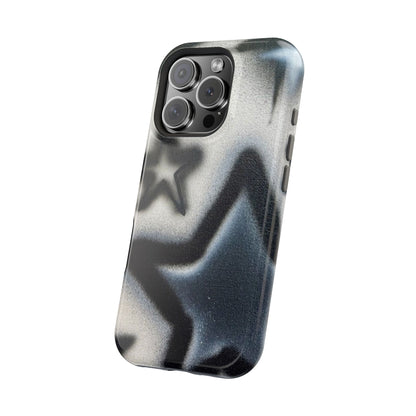 MagSafe "black & white stars" airbrush iPhone case
