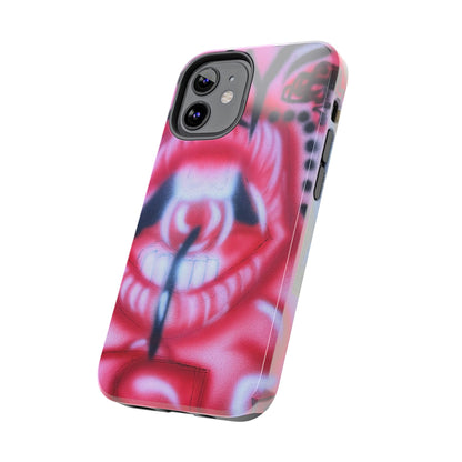"be happy go lucky" airbrush iPhone case