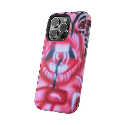 MagSafe "be happy, go lucky" Airbrush-iPhone-Hülle