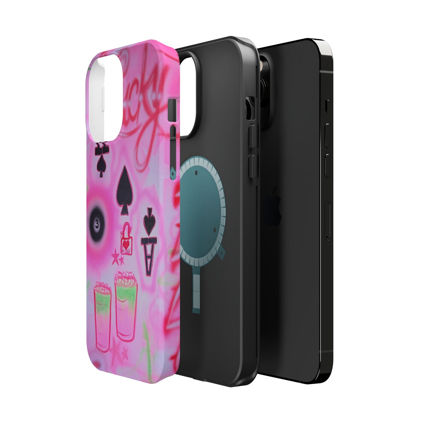 MagSafe "lucky ace" airbrush iPhone case