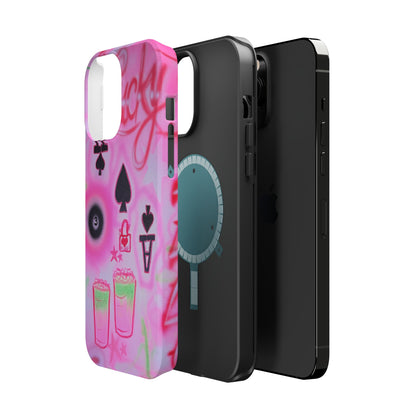 MagSafe "lucky ace" airbrush iPhone case