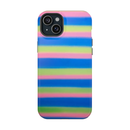 MagSafe "sherbet stripes" airbrush iPhone case