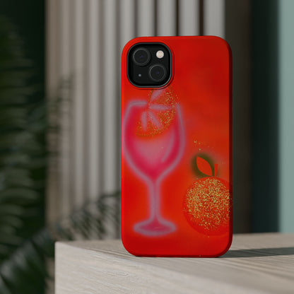 MagSafe "aperol spritz" airbrush iPhone case