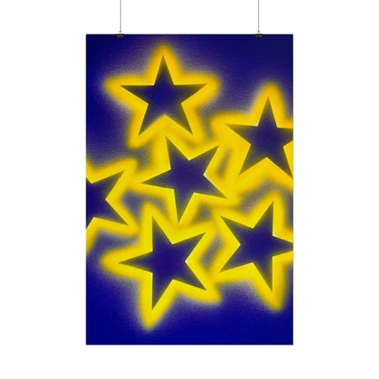 "cosmic crush" airbrush rolled print