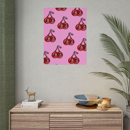 "cami cherry pink" airbrush rolled print
