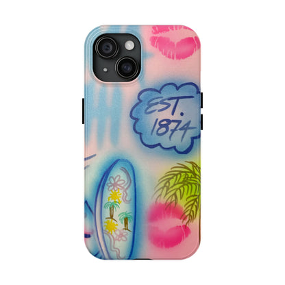 "in the wave" airbrush iPhone case