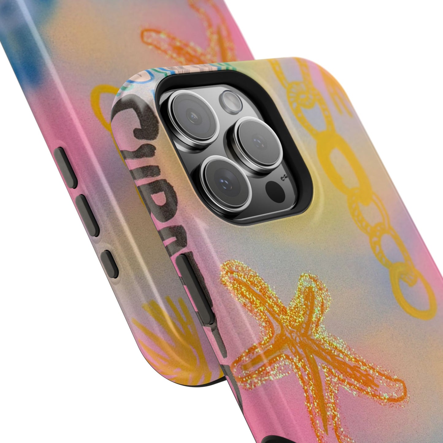 MagSafe "sweet starfish" airbrush iPhone case