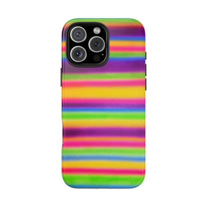 "colorful stripes" airbrush iPhone case
