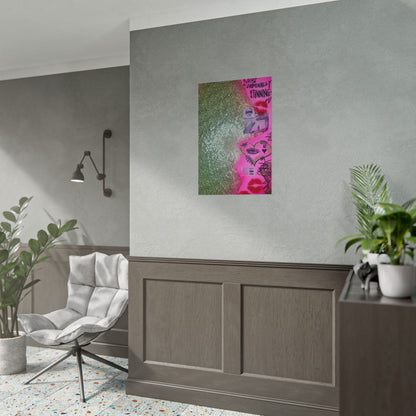 "glitter gloss" airbrush rolled print