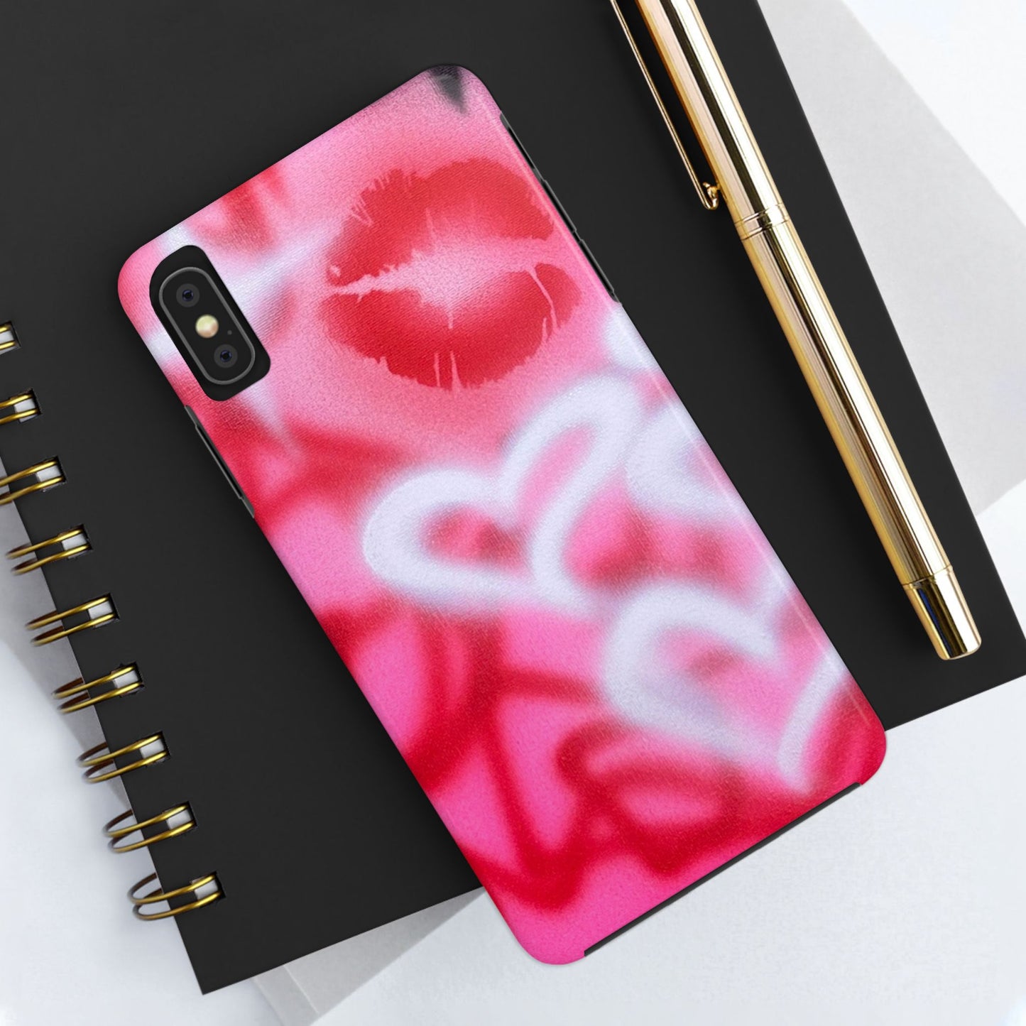 "romantic rush" airbrush iPhone case
