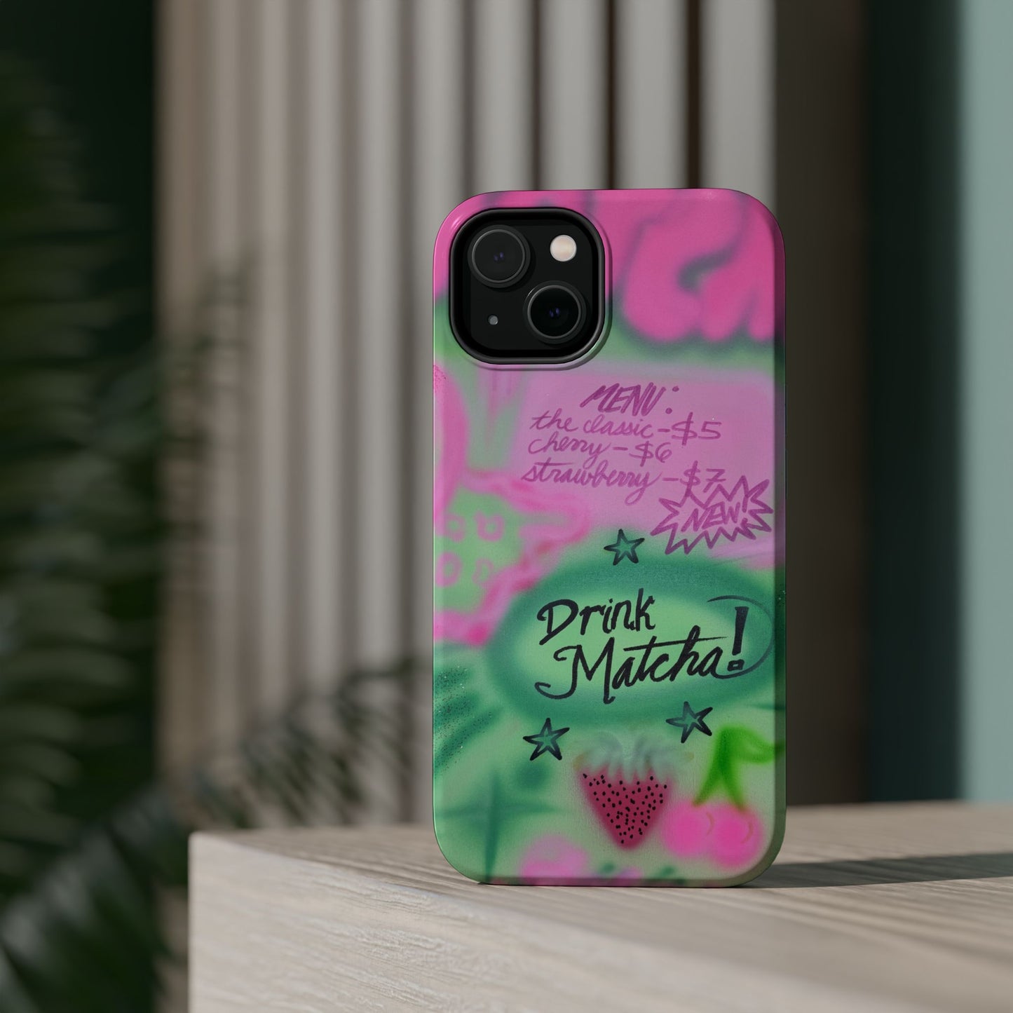 MagSafe "matcha!" airbrush iPhone case
