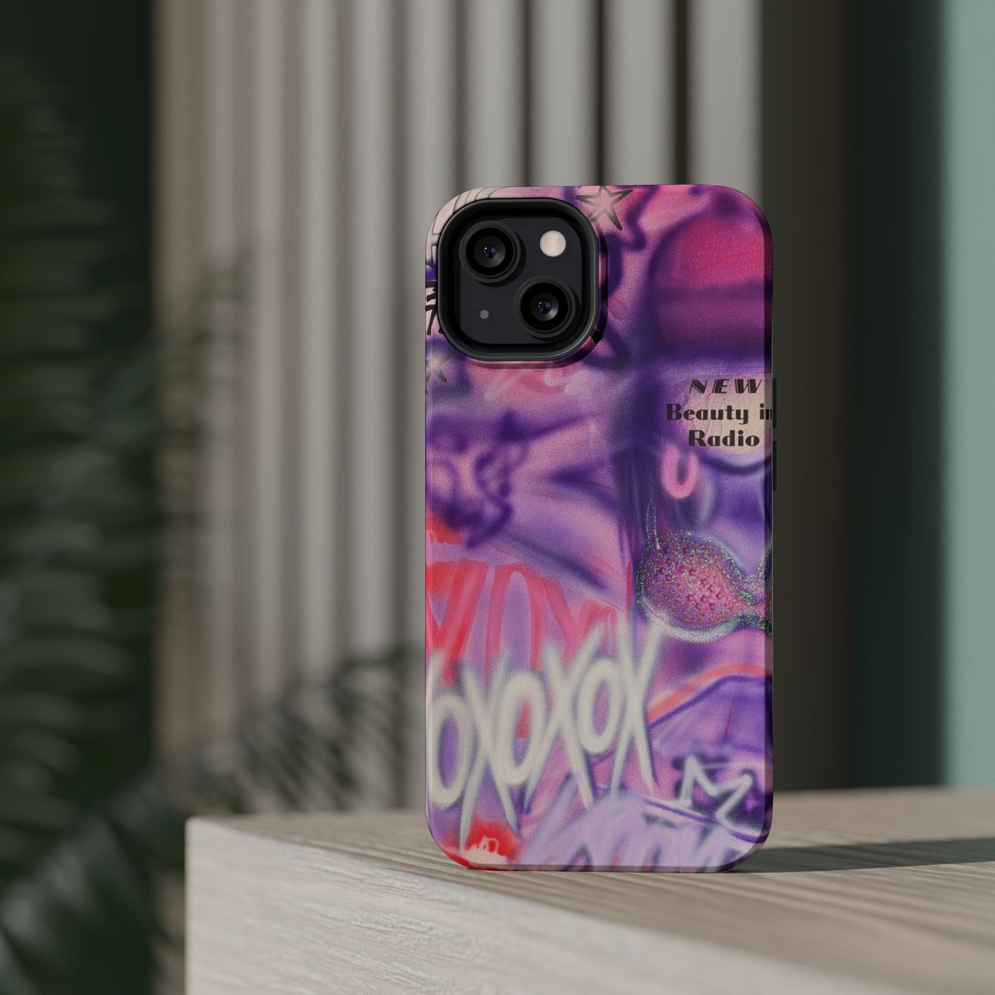 MagSafe "mic check" airbrush iPhone case