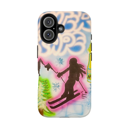 "winter escape" airbrush iPhone case