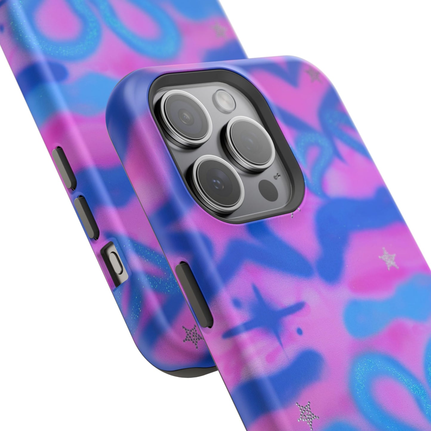 MagSafe "blue camo" airbrush iPhone case