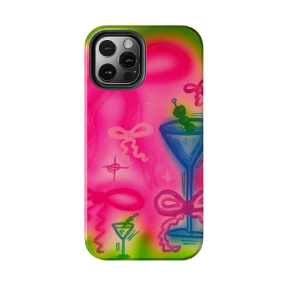 "bow martini" airbrush iPhone case