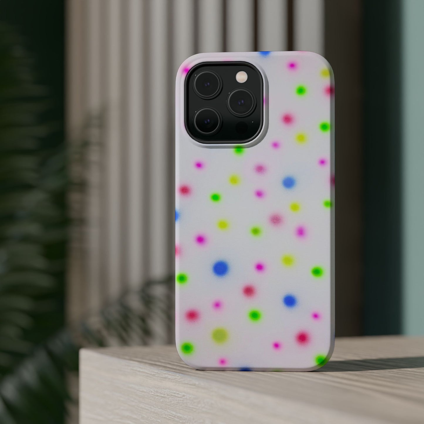 MagSafe "birthday cake polka dot" airbrush iPhone case