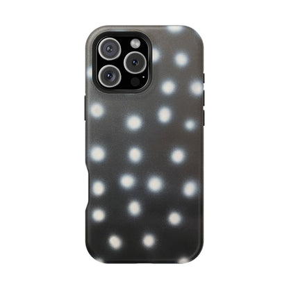 MagSafe "coconut noir polka dot" airbrush iPhone case