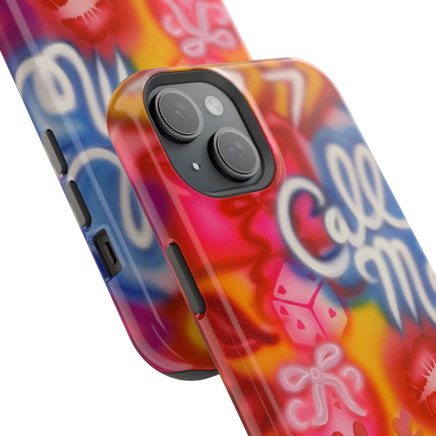 MagSafe „RUF MICH AN!“ Airbrush iPhone Hülle