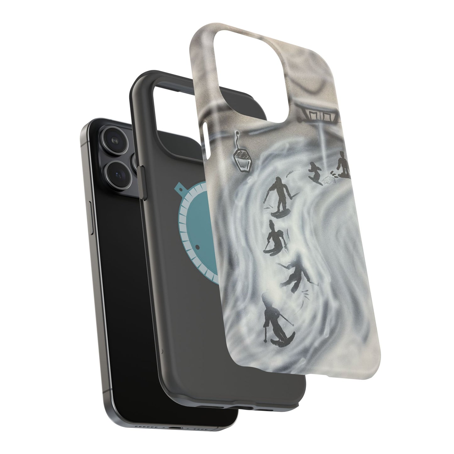 MagSafe "arctic avalanche" airbrush iPhone case